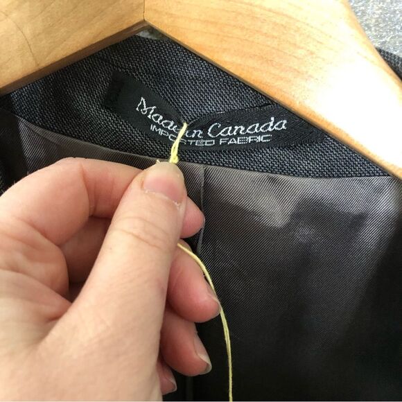 Kasper 42R vintage 100% new wool blazer suit grey men set 42R - Picture 3 of 6